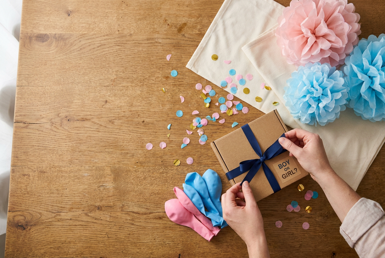 Gender Reveal Party Packages: Done-for-You Decor and Games