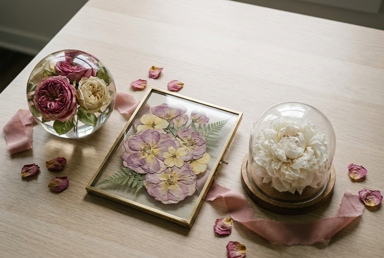 Resin vs Pressed vs Freeze-Dried Bouquet Preservation: Cost and Results