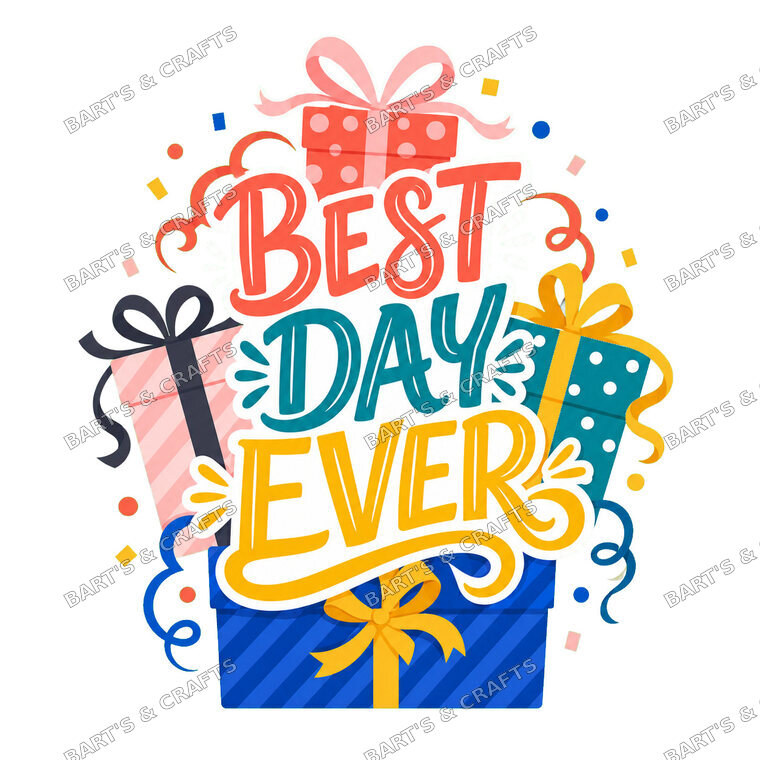 Birthdays #03 — Bart's & Crafts original design