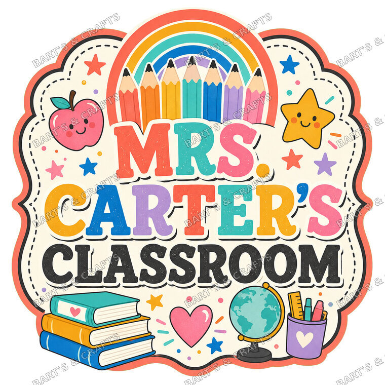 Classroom & Welcome #01 — Bart's & Crafts original design