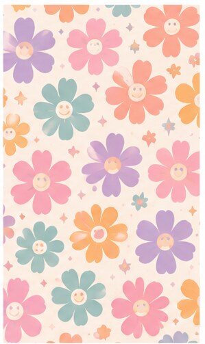 Flowers — Pastel #05 — Bart's & Crafts original design