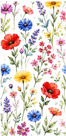 Flowers — Variety #02 — Bart's & Crafts original design
