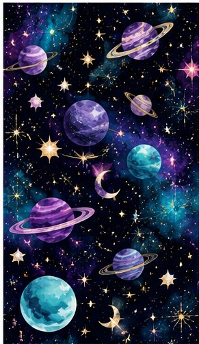 Planets & Galaxy #01 — Bart's & Crafts original design