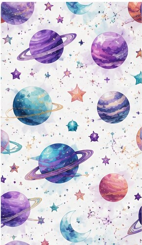 Planets & Galaxy #02 — Bart's & Crafts original design