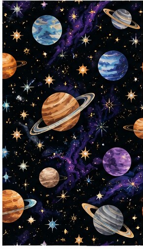 Planets & Galaxy #06 — Bart's & Crafts original design