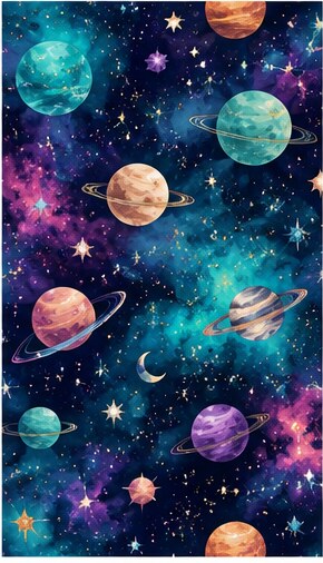 Planets & Galaxy #07 — Bart's & Crafts original design