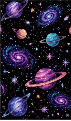 Planets & Galaxy #08 — Bart's & Crafts original design
