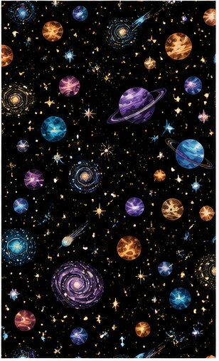 Planets & Galaxy #10 — Bart's & Crafts original design
