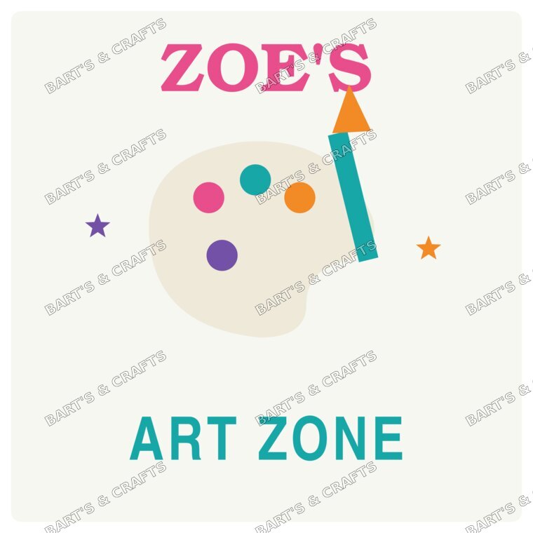 Room & Name Signs #06 — Bart's & Crafts original design