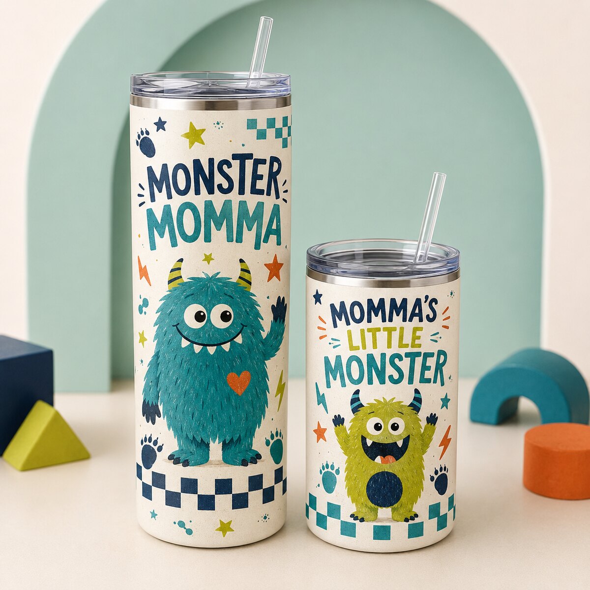Momma's Little Monster Tumbler Set