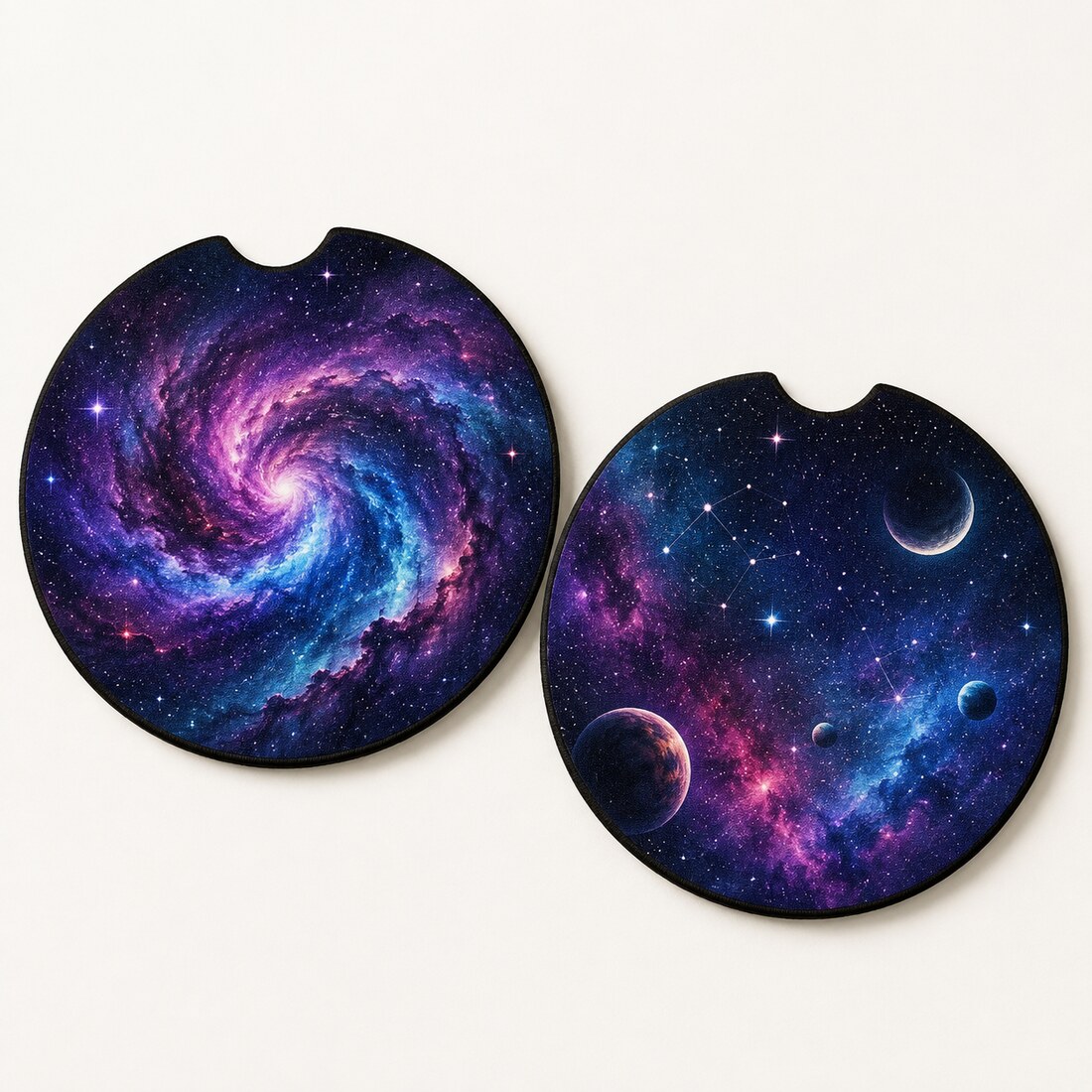 Galaxy car coaster set