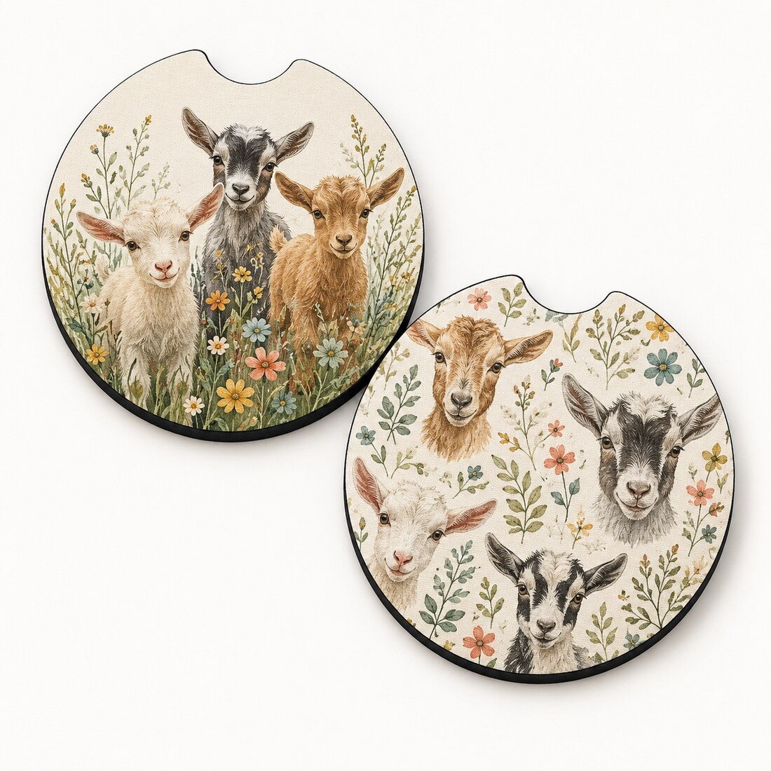 Goats car coaster set