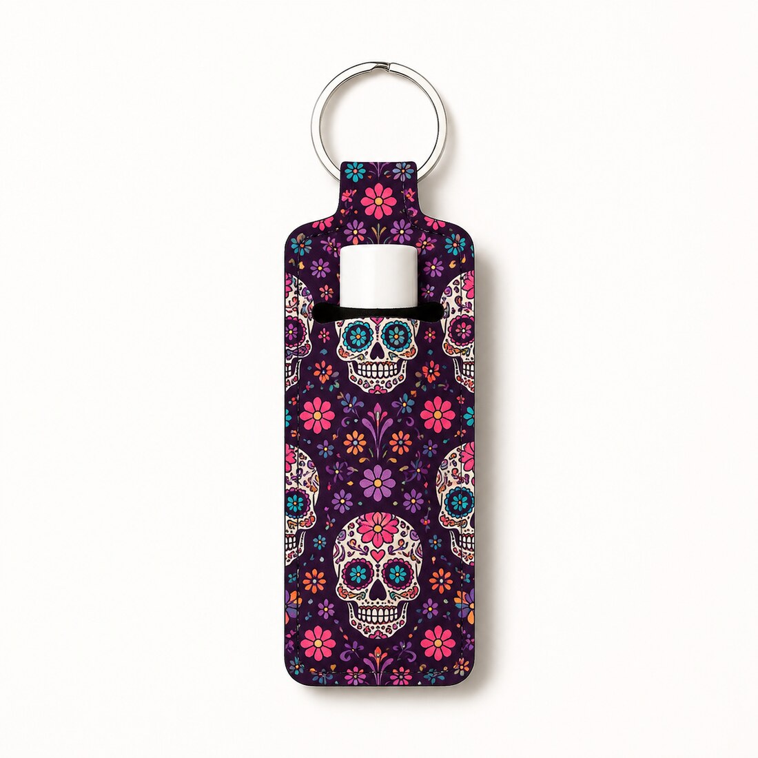 Sugar Skull chapstick holder