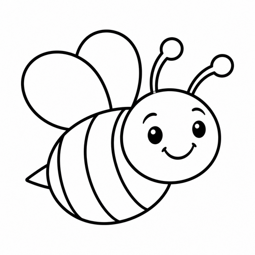 Bumble Bee coloring outline