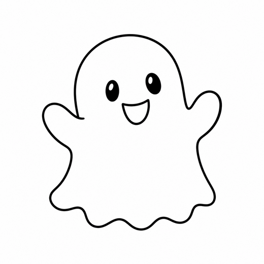 Ghost coloring outline