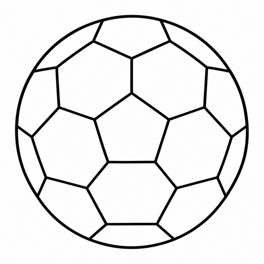 Soccer Ball coloring outline