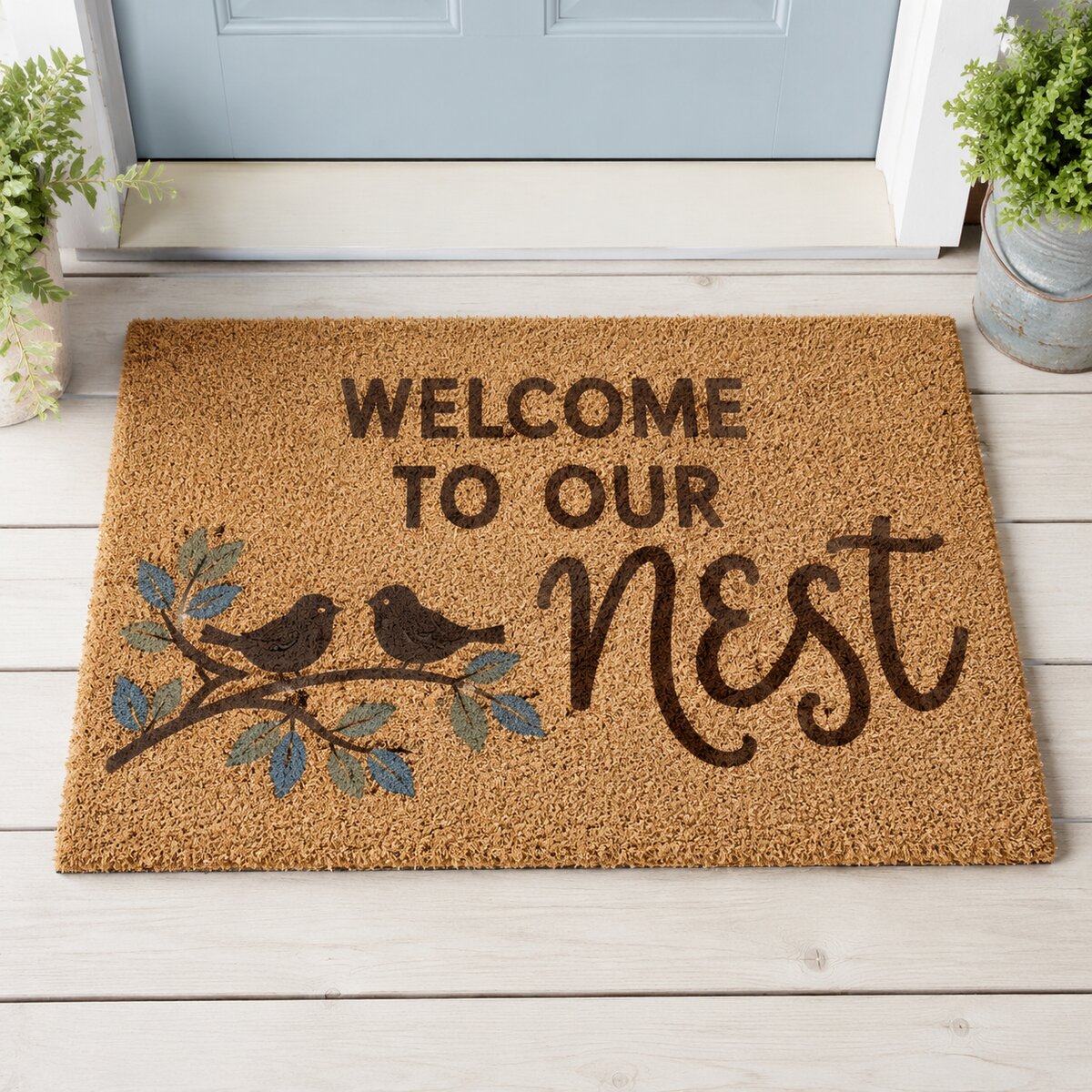Welcome To Our Nest coir doormat