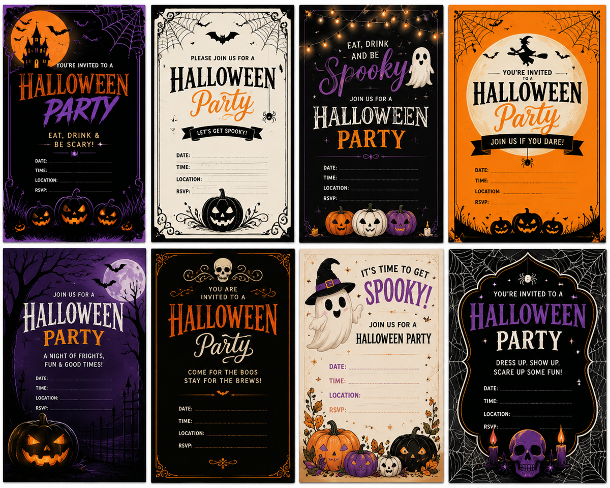 Halloween Party Invitations