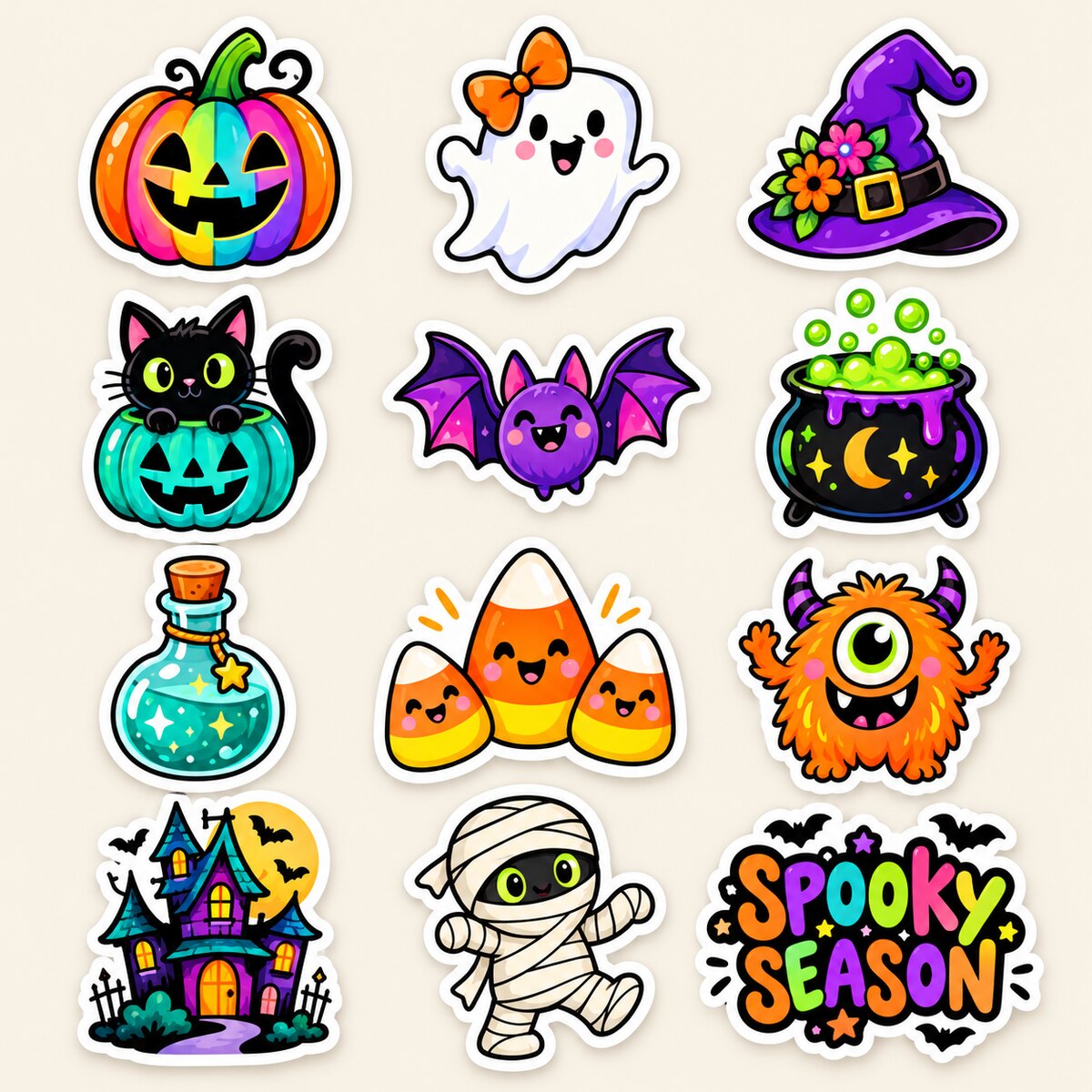 Bright Classic Sticker Set