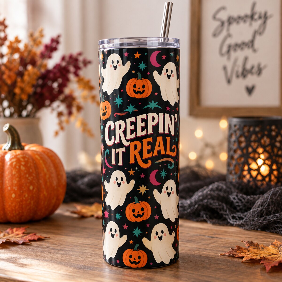 Creepin It Real Ghost Tumbler
