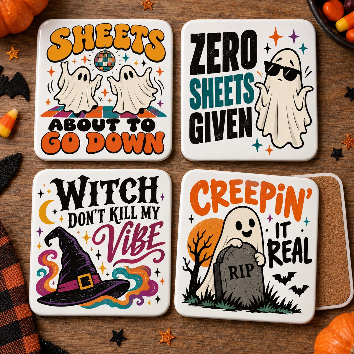 Funny Saying Coaster Set
