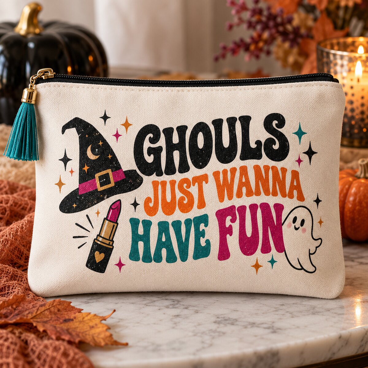 Ghouls Just Wanna Have Fun Zipper Pouch