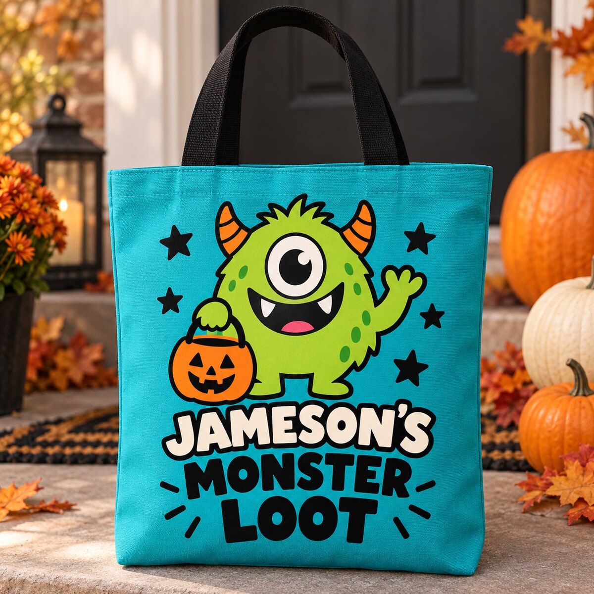 Personalized Monster Loot Tote