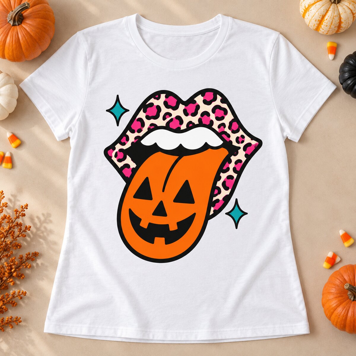 Pumpkin Tongue Tee
