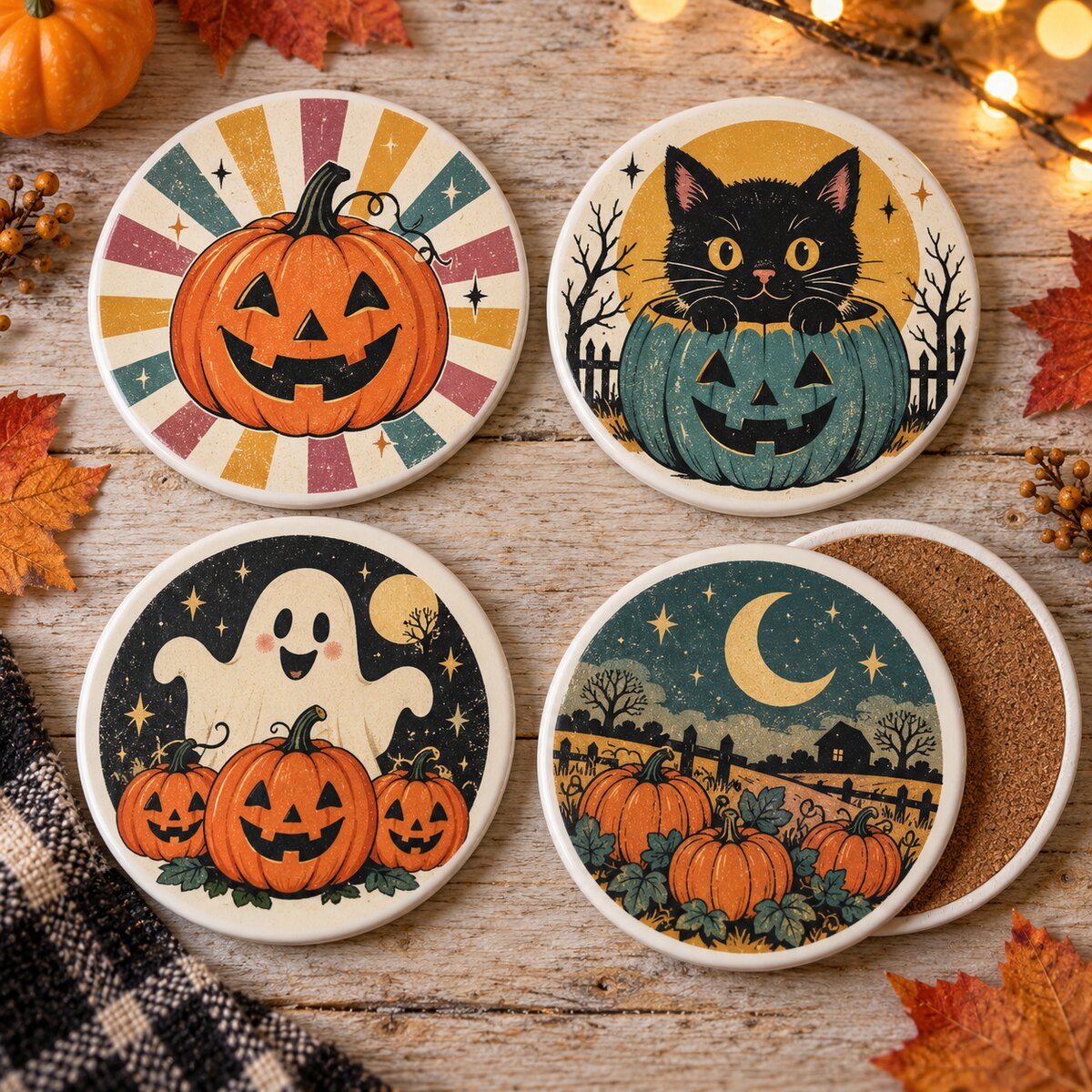 Retro Classic Coaster Set