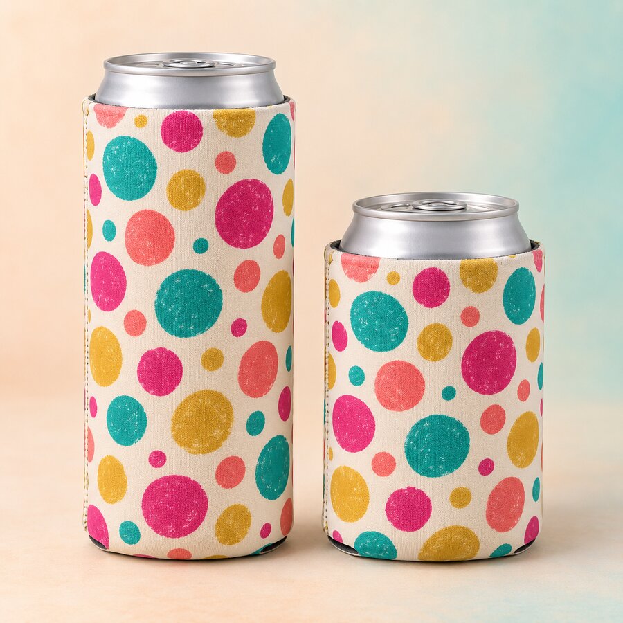 Confetti Dots Can Koozie