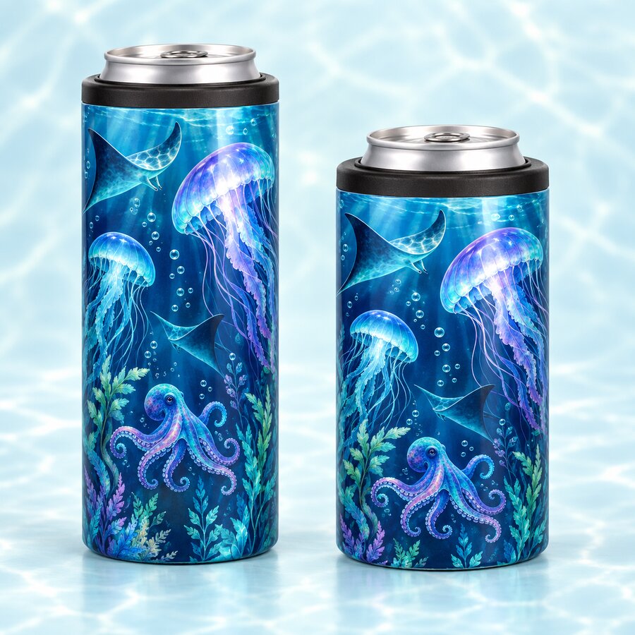 Deep Sea Glow Can Koozie
