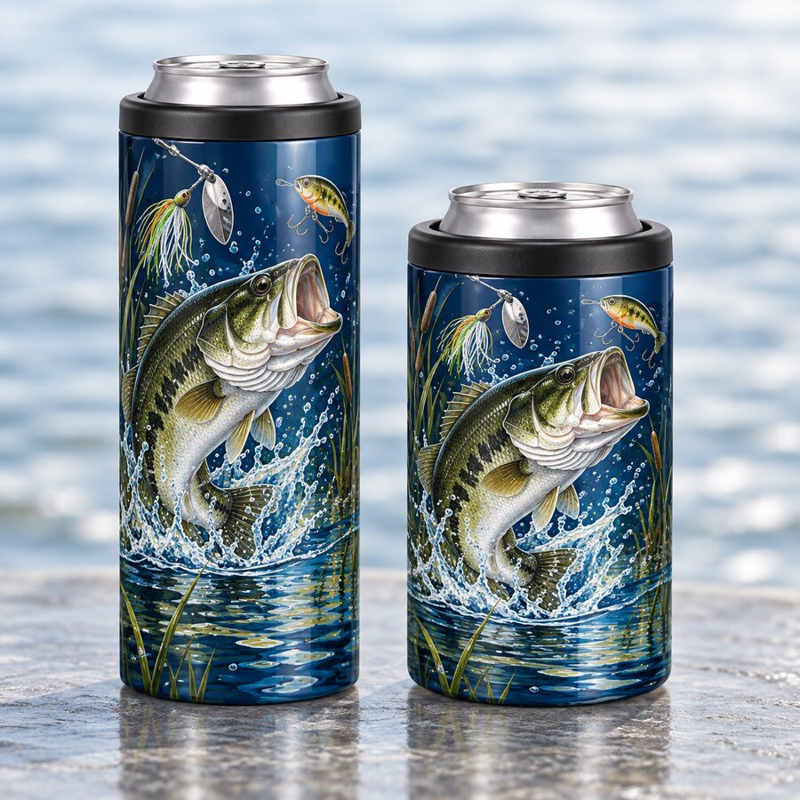 Gone Fishin' Can Koozie