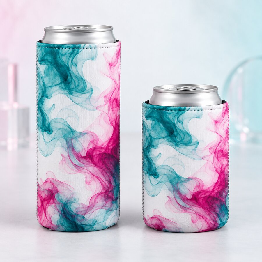 Ink Swirl Can Koozie