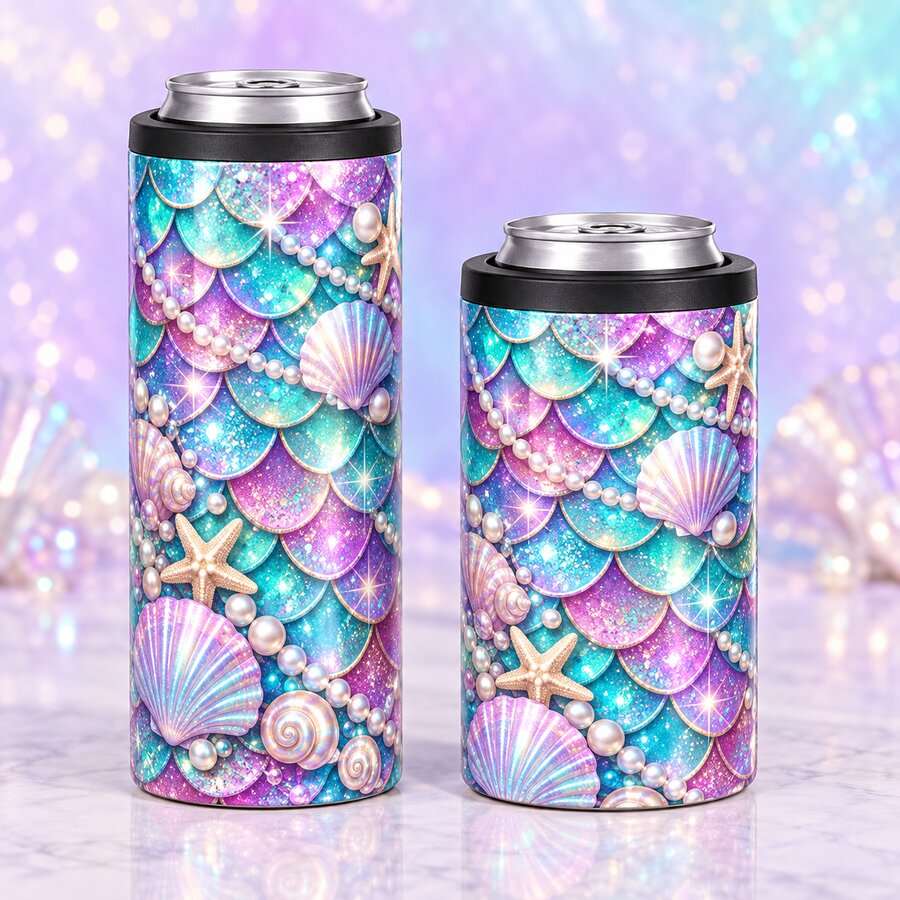 Mermaid Magic Can Koozie