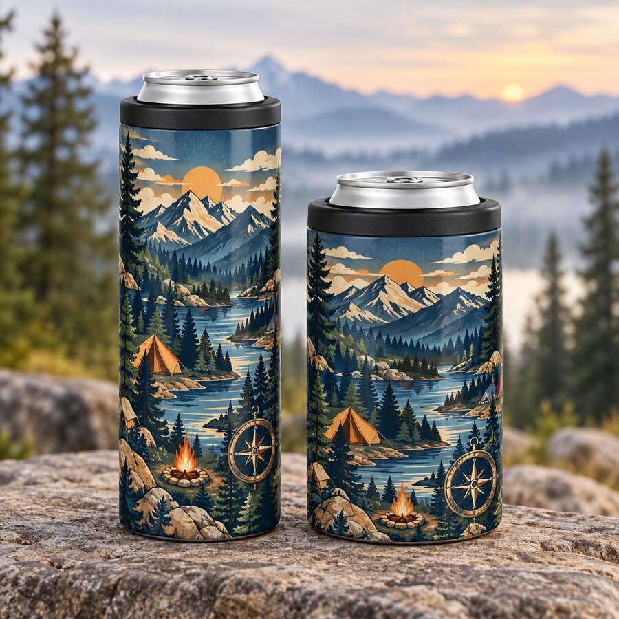 Mountain Escape Can Koozie