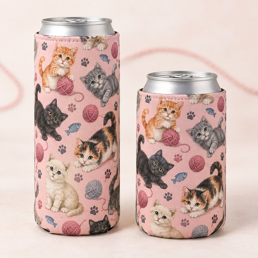 Purrfect Kittens Can Koozie