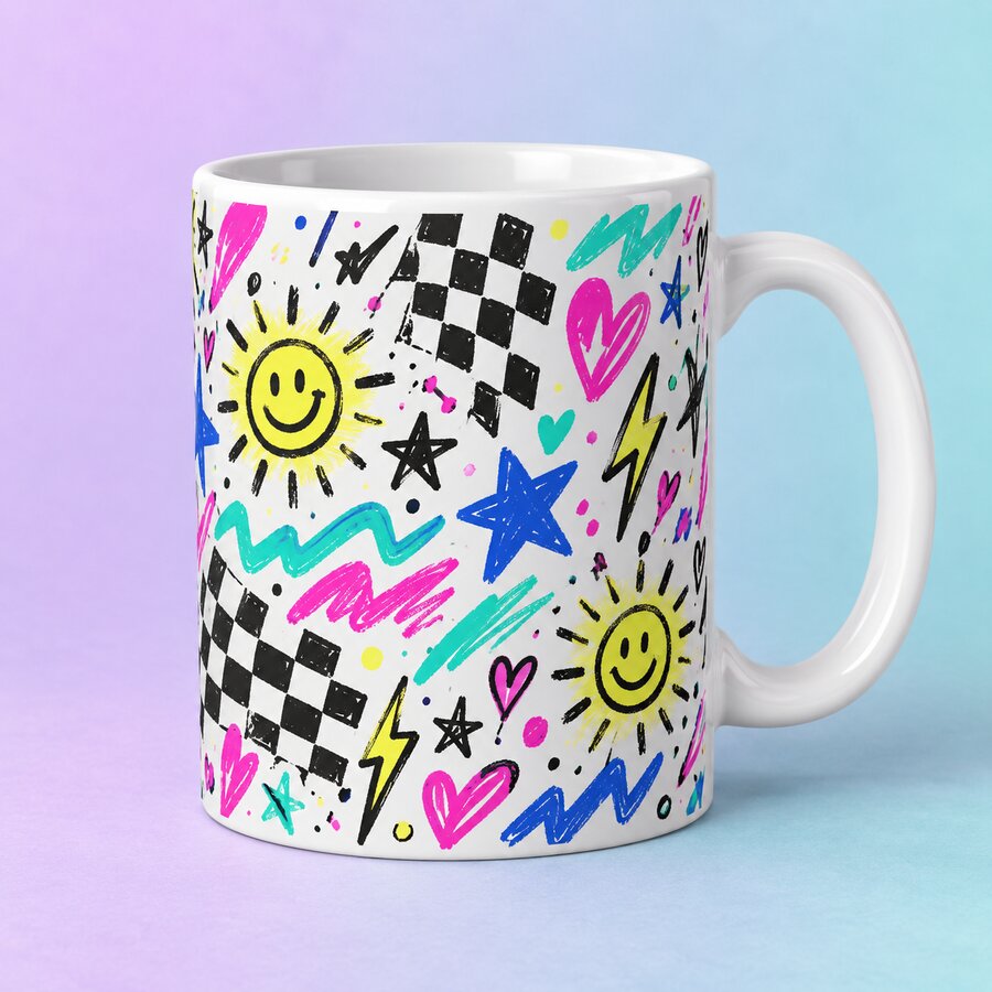 90s Doodle Mug