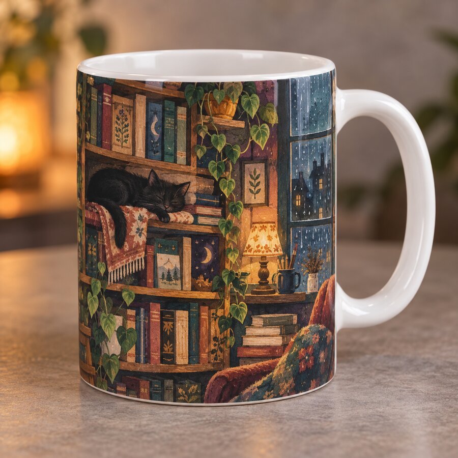 Cozy Book Nook Mug
