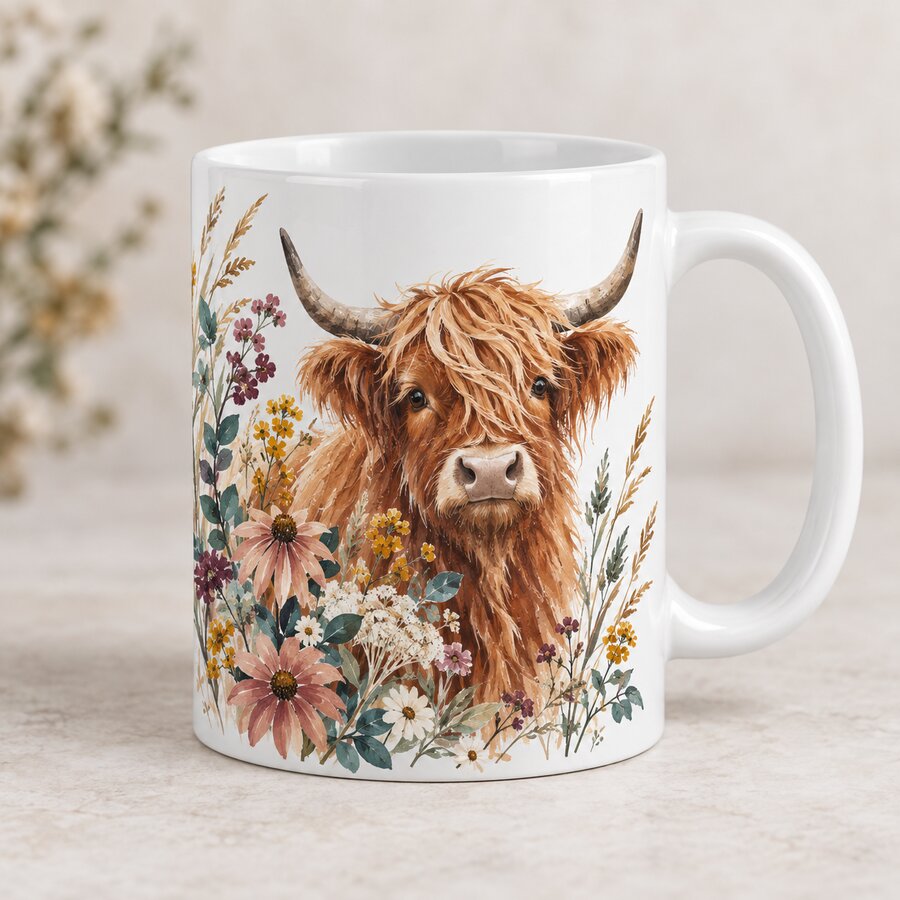 Wildflower Highland Mug