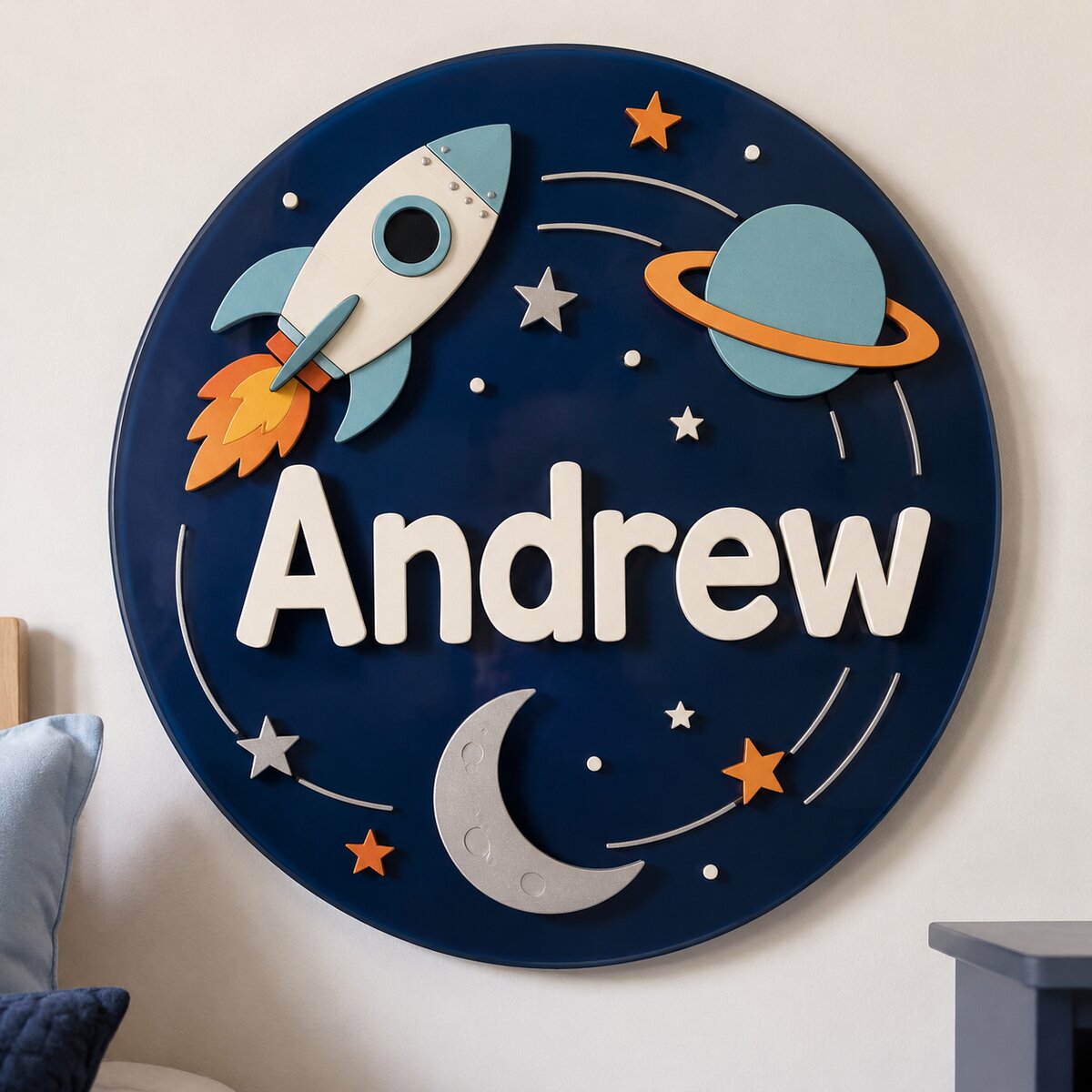 Space Adventure Room Sign
