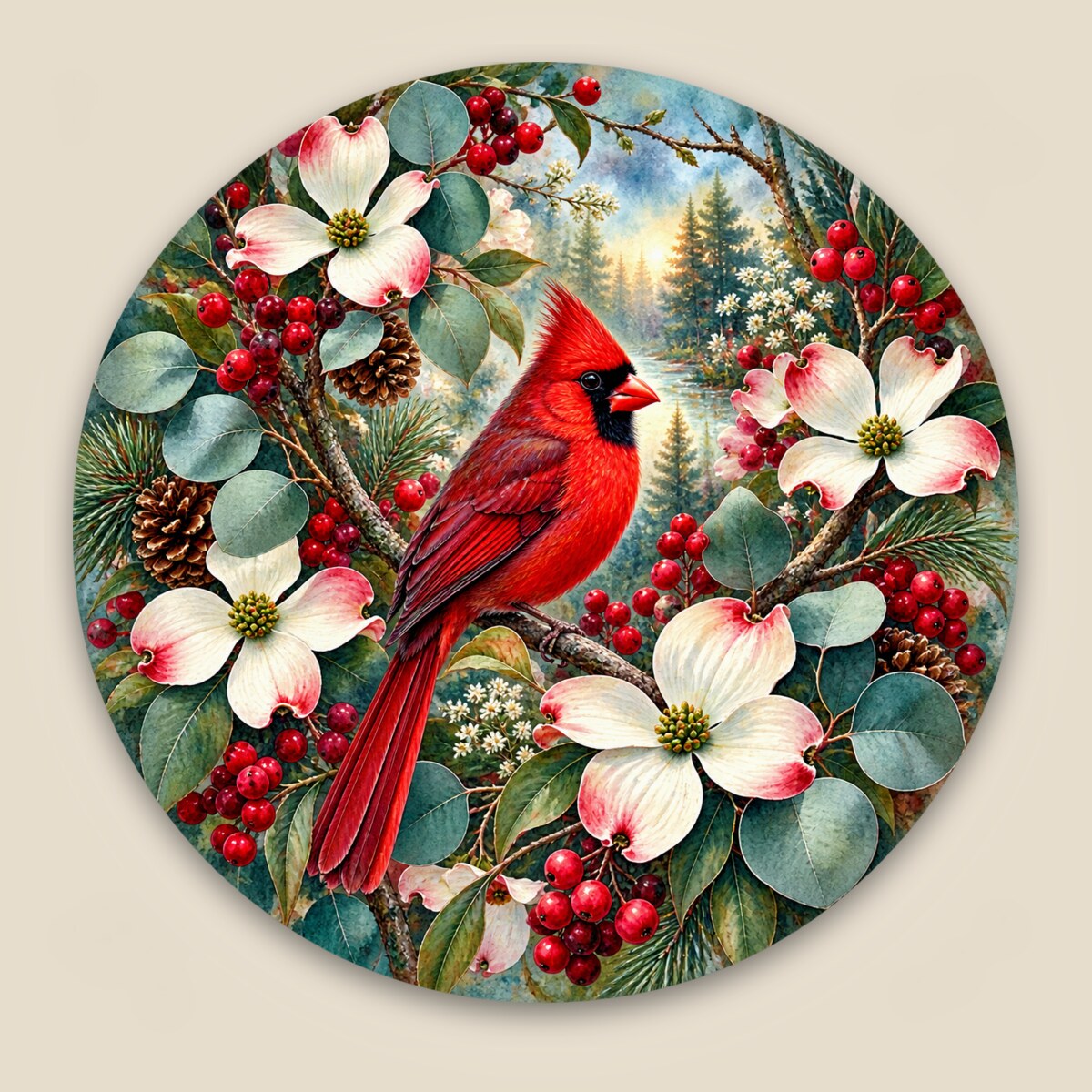 Cardinal Garden wind spinner