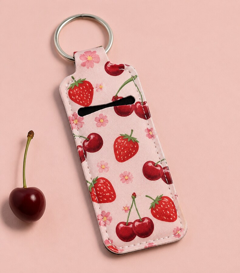 Strawberry & Cherry design on a Bart's & Crafts product