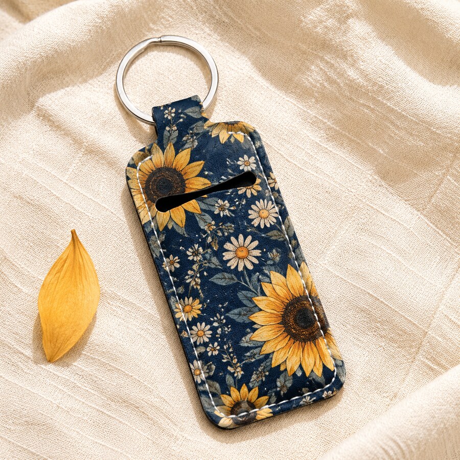 Navy Sunflowers design on a Bart's & Crafts product
