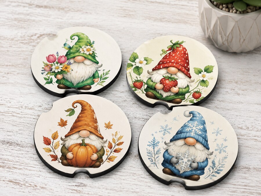 Four-Season Gnomes design on a Bart's & Crafts product