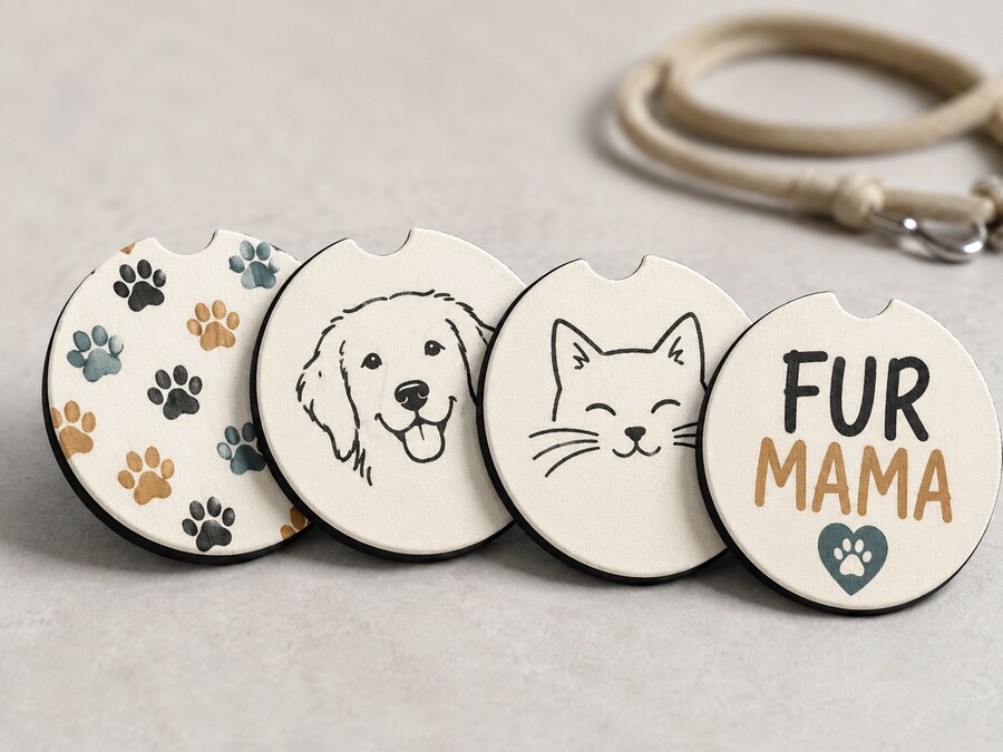 Fur Mama design on a Bart's & Crafts product