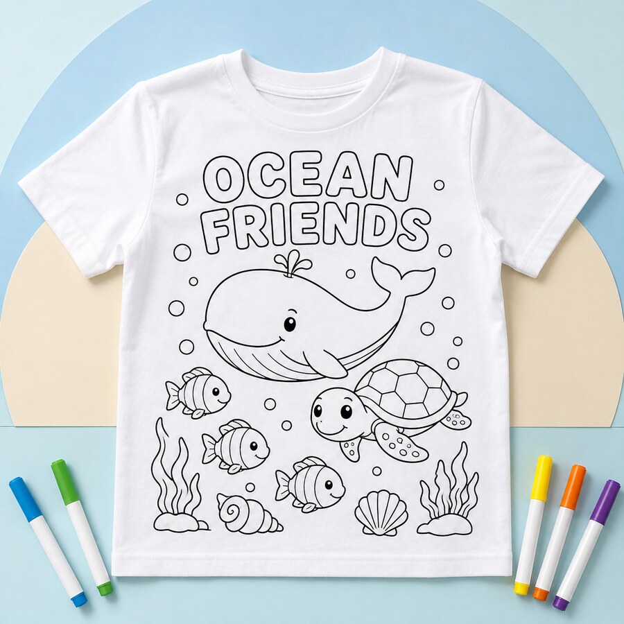 Ocean Friends design on a Bart's & Crafts product