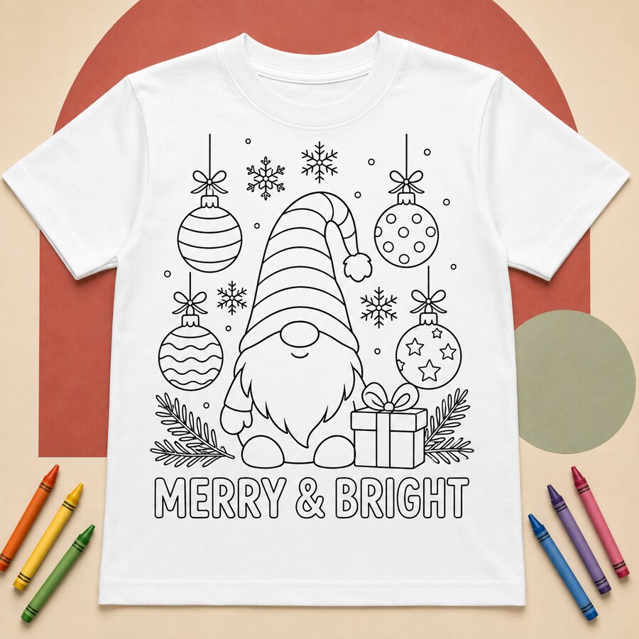 Holiday Gnome design on a Bart's & Crafts product