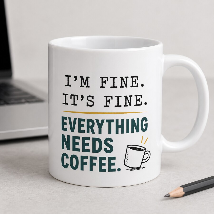 I'm Fine design on a Bart's & Crafts product