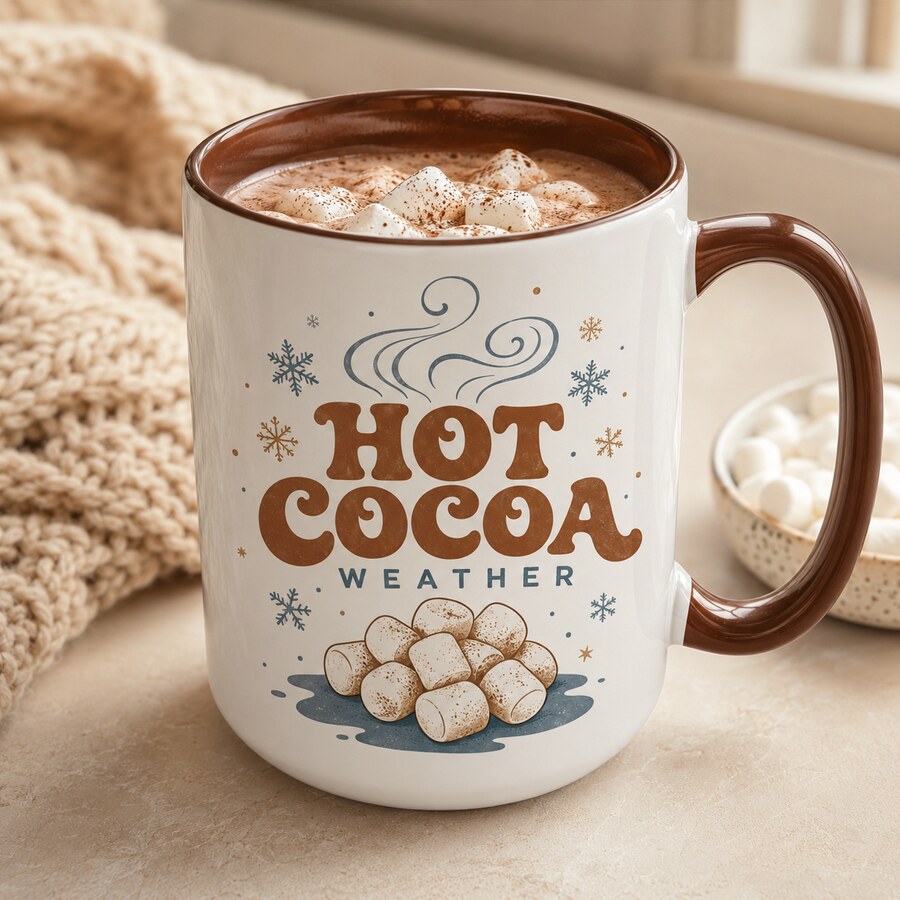 Hot Cocoa Weather design on a Bart's & Crafts product