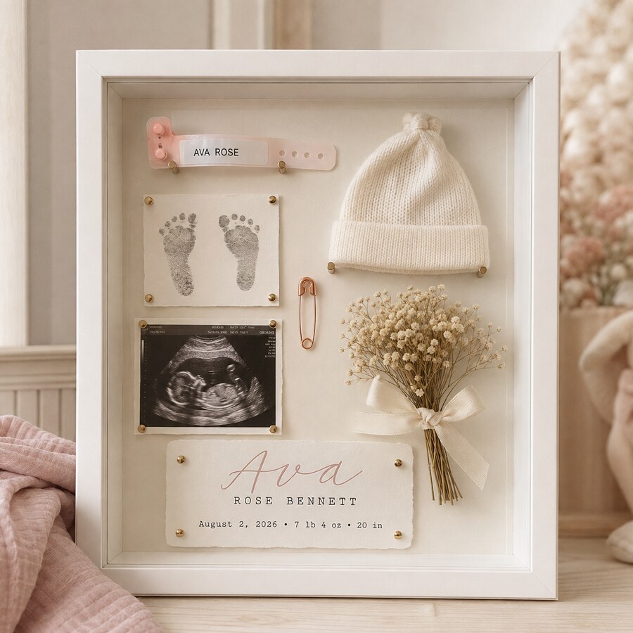 Birth Announcement design on a Bart's & Crafts product